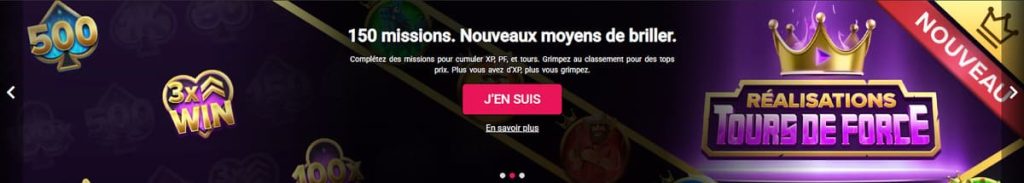 Spin Casino tournois