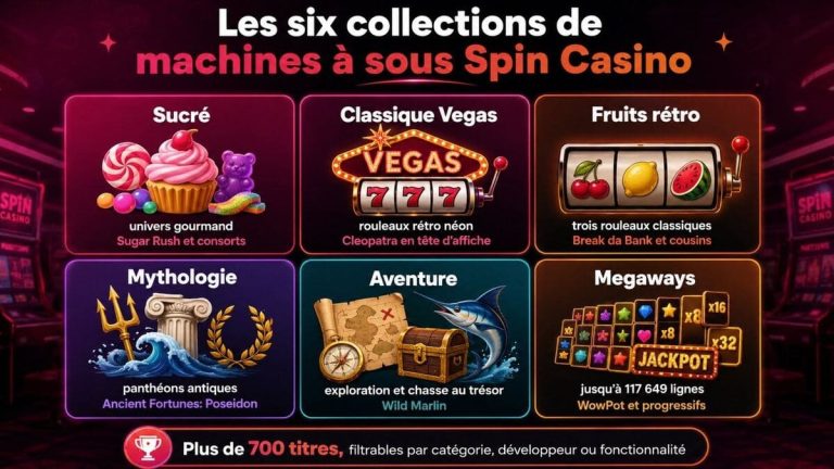 collections machines à sous Spin Casino